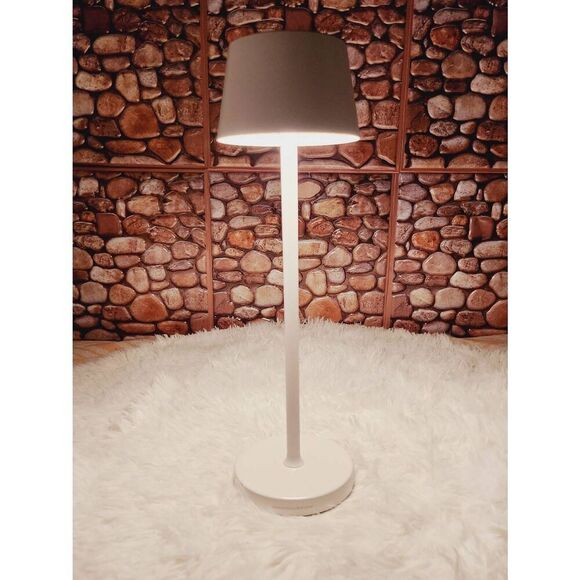 Dimmable Rechargeable Cordless White Desk Table Lamp #B8 - Picture 1 of 6